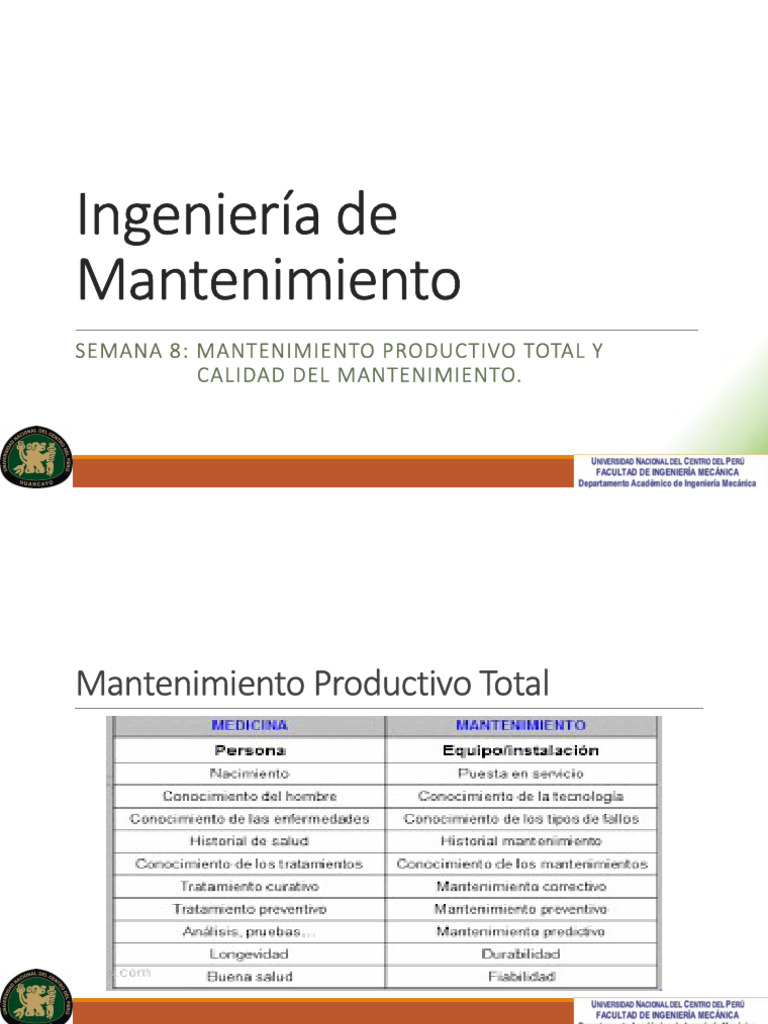 Mantenimiento Productivo Total y Calidad | PDF