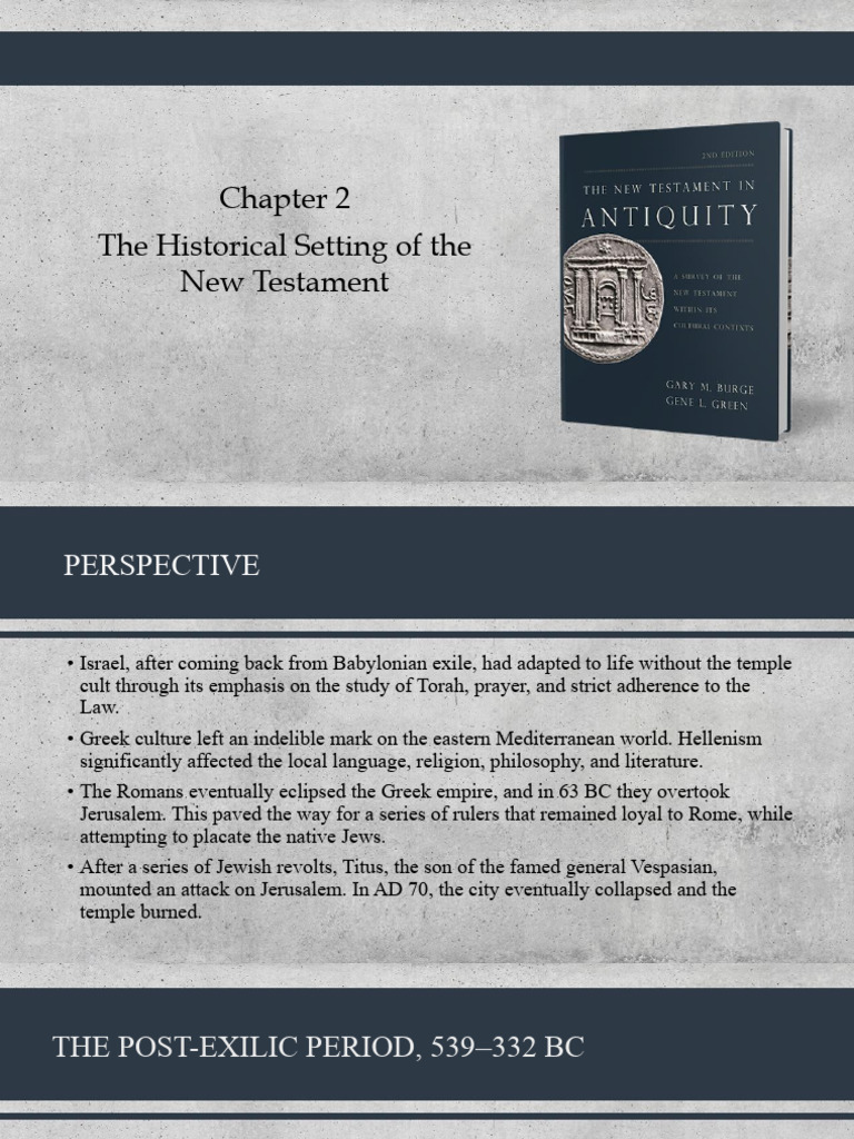 Historical Context of the New Testament | PDF | Herod The Great ...