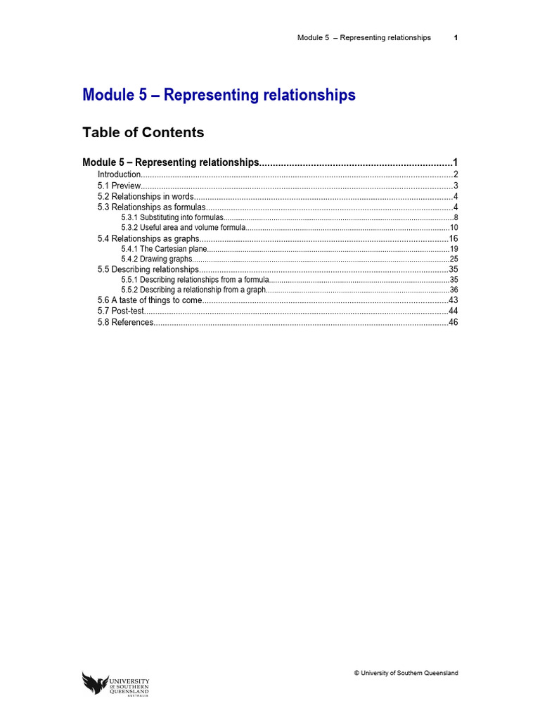 Representing Relationships in Mathematics | PDF | Cartesian Coordinate ...