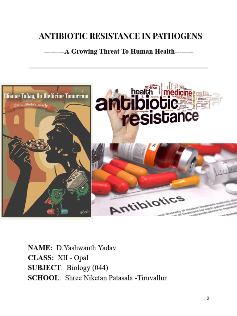 Antibiotic Resistance: A Health Threat | PDF | Antimicrobial Resistance ...