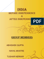 Before Independence & After Independence: India