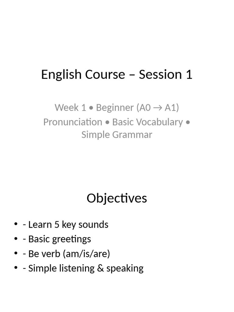 Session 1 | PDF