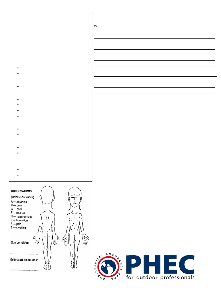 Patient Assessment Form Template | PDF | Pain | Cardiopulmonary ...