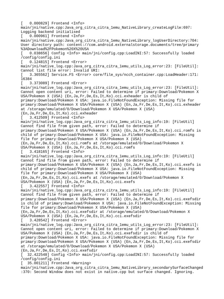 Citra Emulator Log File Analysis | PDF | System Software | Computer ...