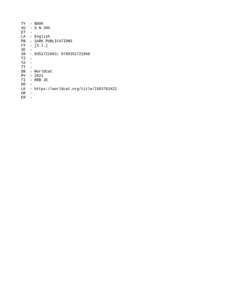 RRB JE - Ris | PDF
