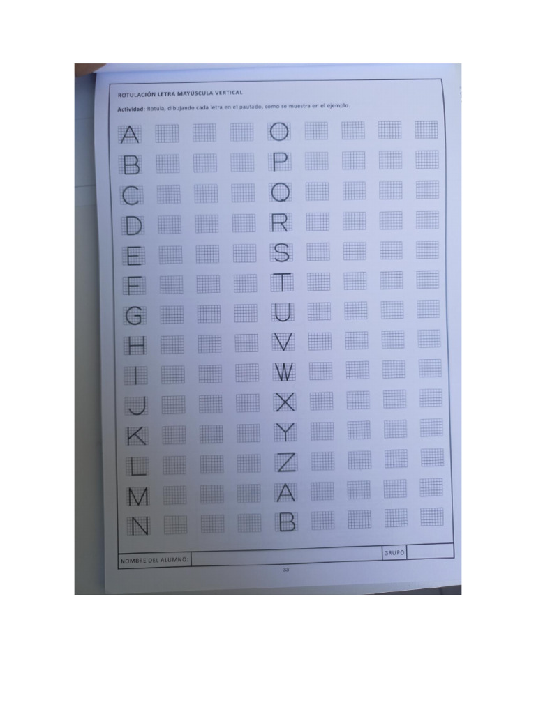 LETRA MAYUSCULA ROTULACION DIBUJO TECNICO | PDF