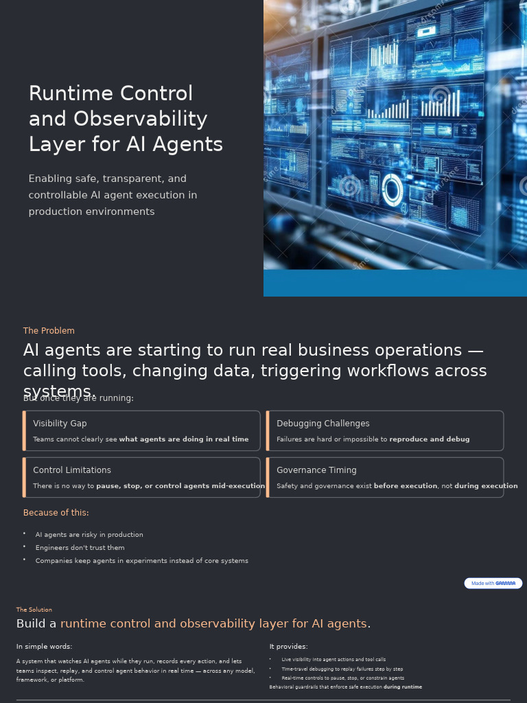 AI Agent Runtime Control & Observability | PDF | Information Technology ...