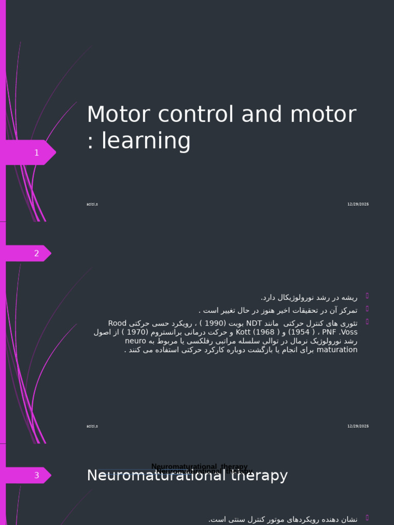 Motor Control and Motor Learning | PDF