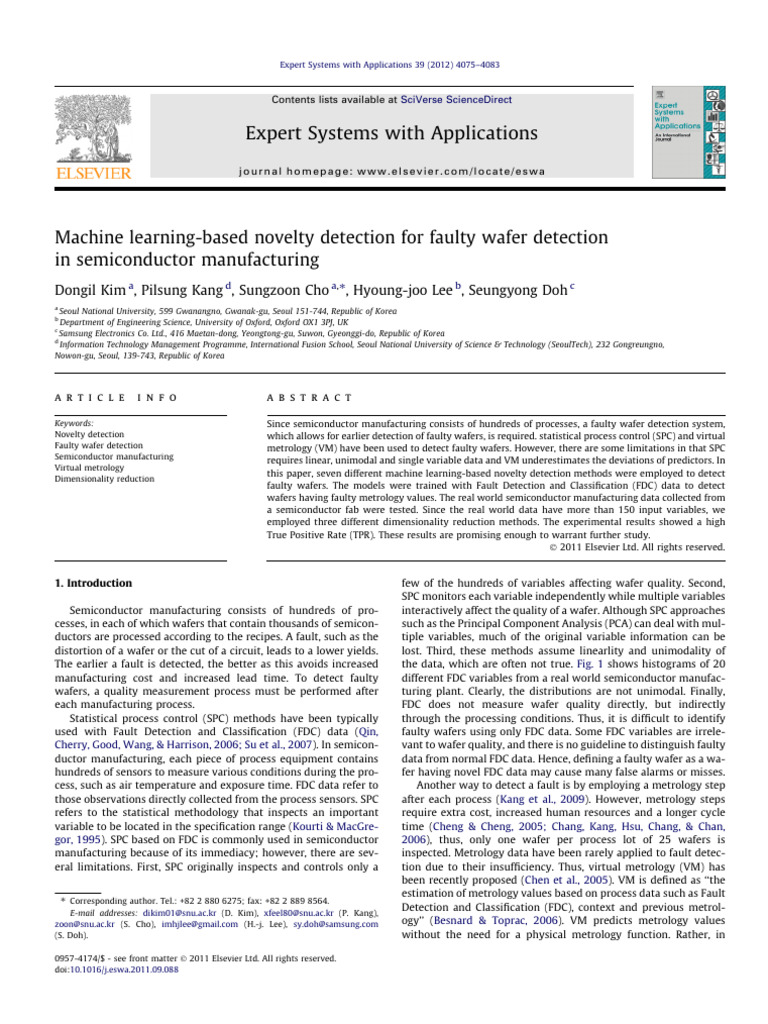 Machine Learning for Faulty Wafer Detection | PDF | Regression Analysis ...