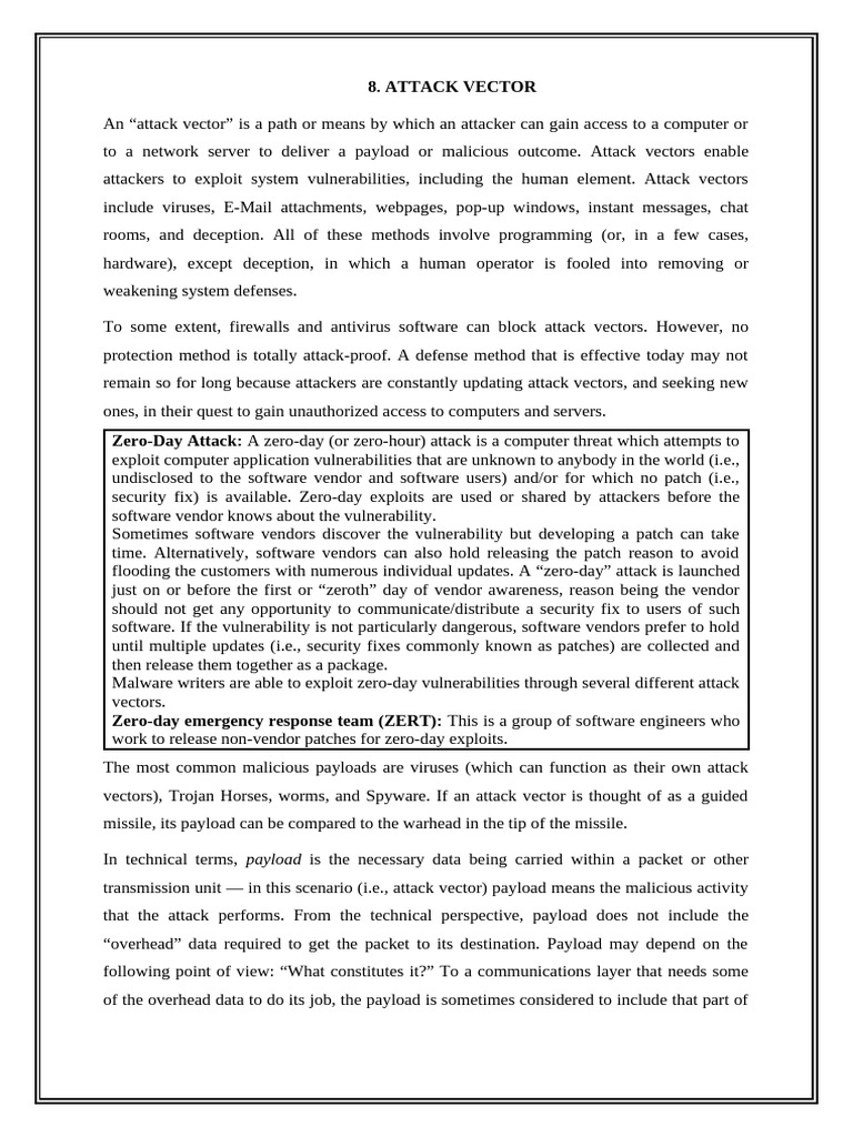 8. Attack Vector | PDF | Malware | Computer Virus