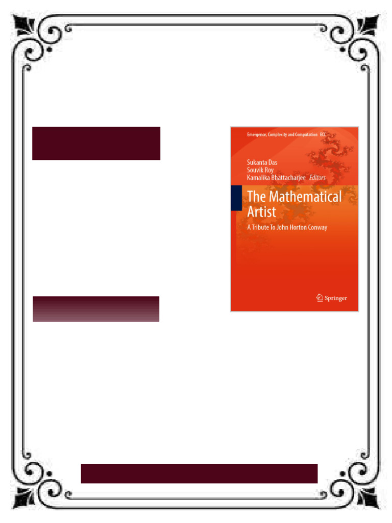 The Mathematical Artist: A Tribute To John Horton Conway Sukanta Das ...