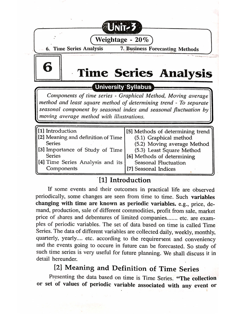 Time Series | PDF
