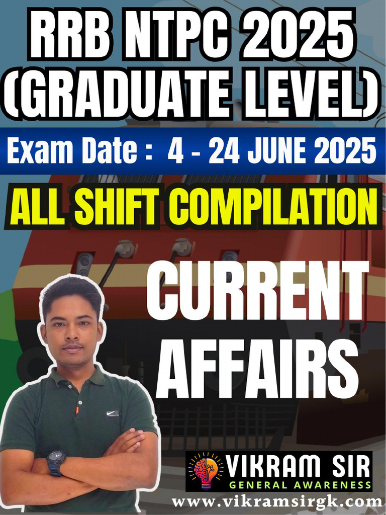 NTPC Graduate Level 2025 All Current Affairs Mcqs Bilingual | PDF