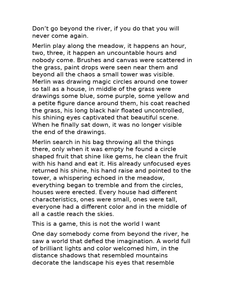 Merlin's Magical Meadow Adventure | PDF