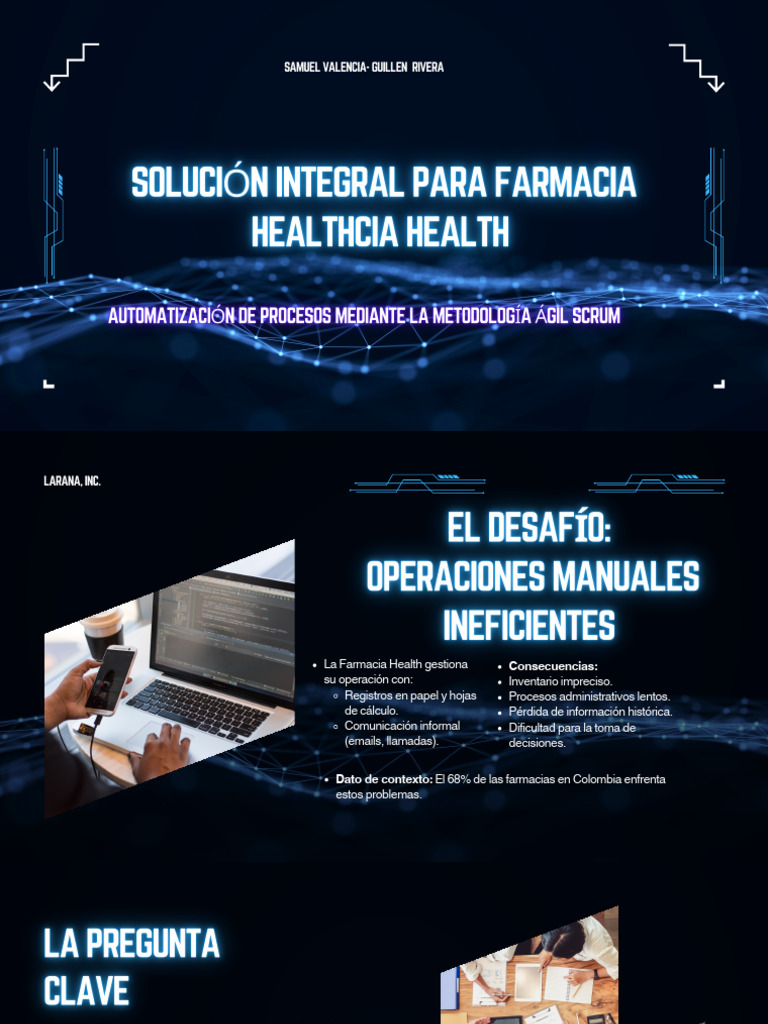 Blue and Black Modern Technology Presentation | PDF | Scrum (desarrollo ...
