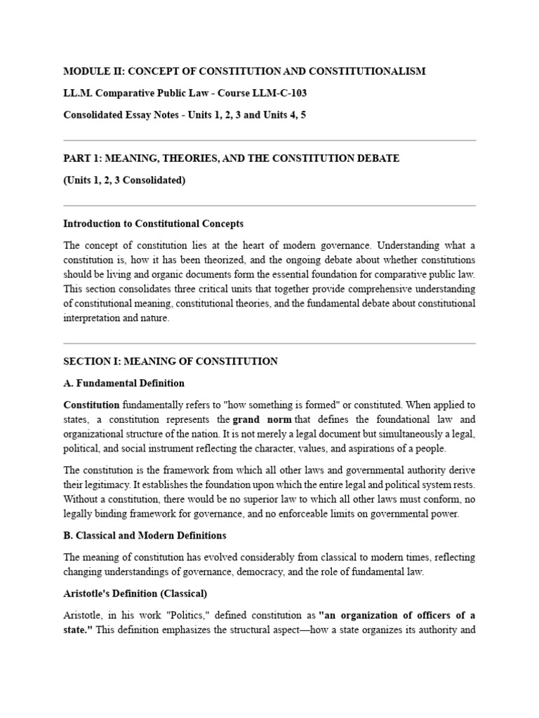 Understanding Constitutional Concepts and Theories | PDF | Rule Of Law ...