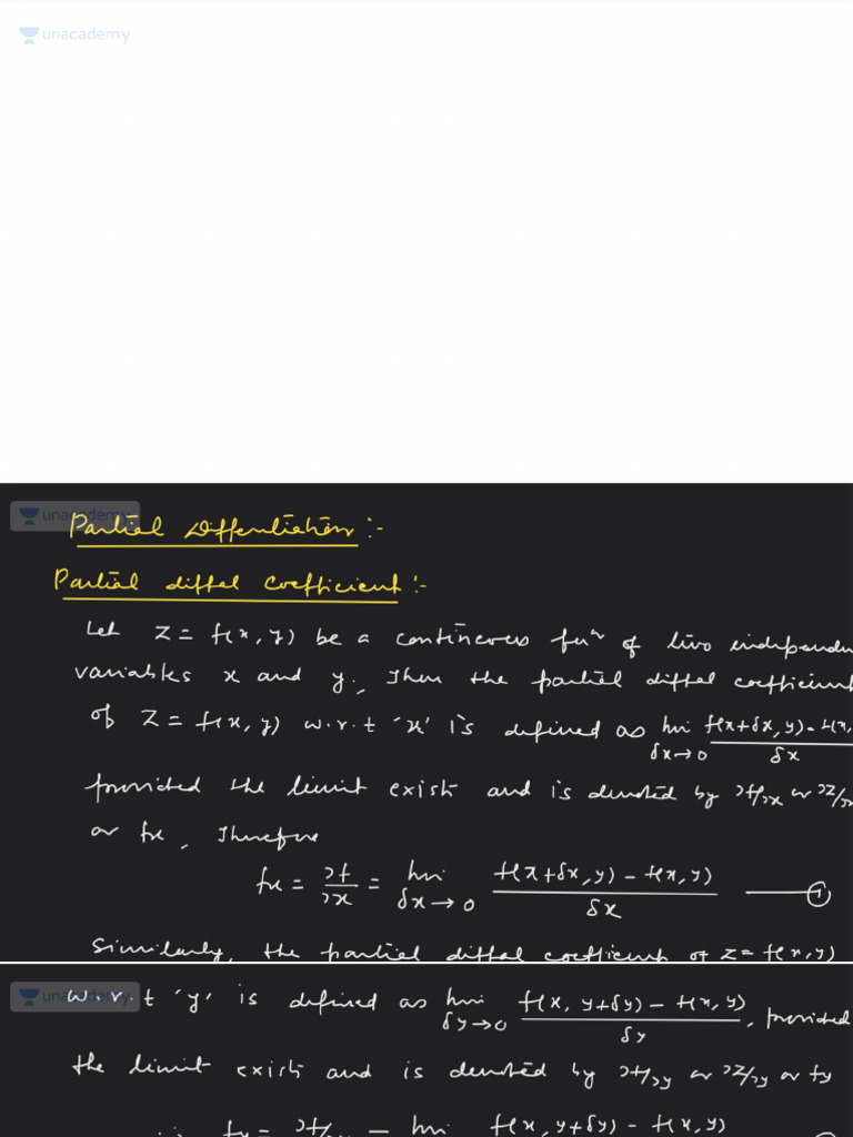Partial Differentiation | PDF