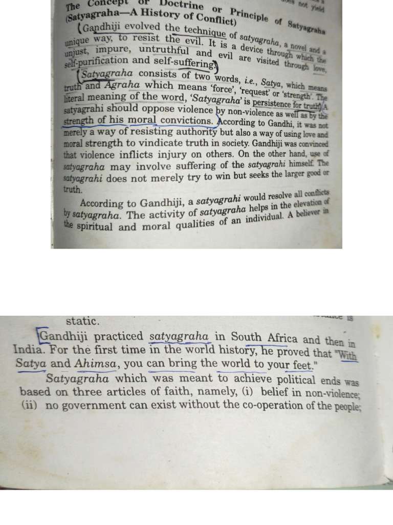 Satyagraha by Gandhi Ji .. | PDF