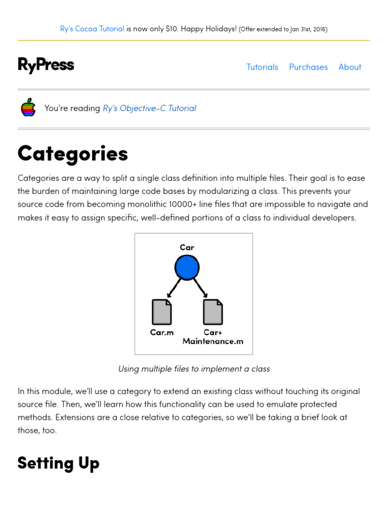 Objective-C Categories Explained | PDF | Class (Computer Programming ...