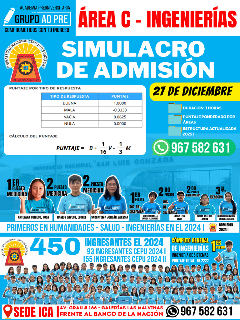 Area C - Simulacro 27 de Diciembre - Plataforma | PDF