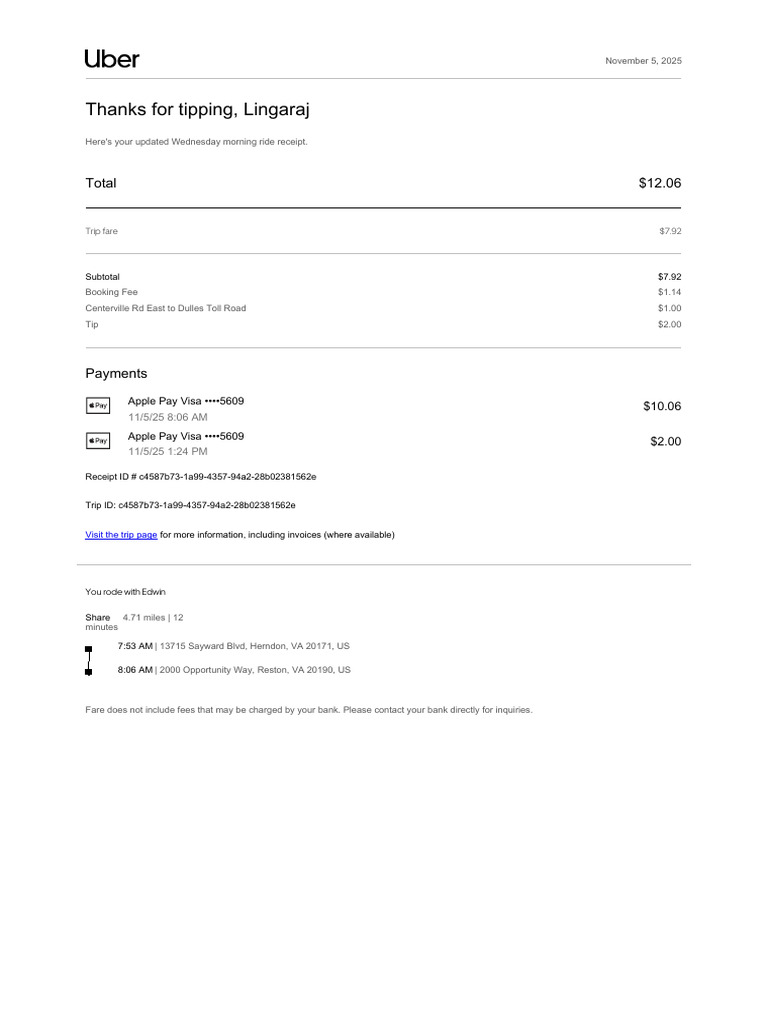 Uber 1 | PDF