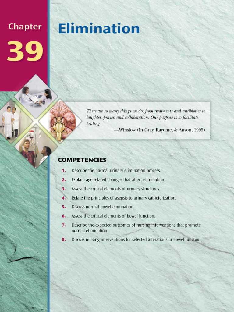 Elimination | PDF | Urinary Incontinence | Urinary System