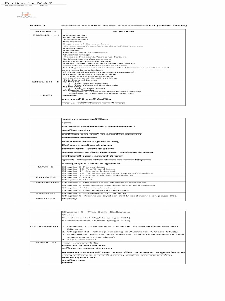 Portion For MA 2 | PDF