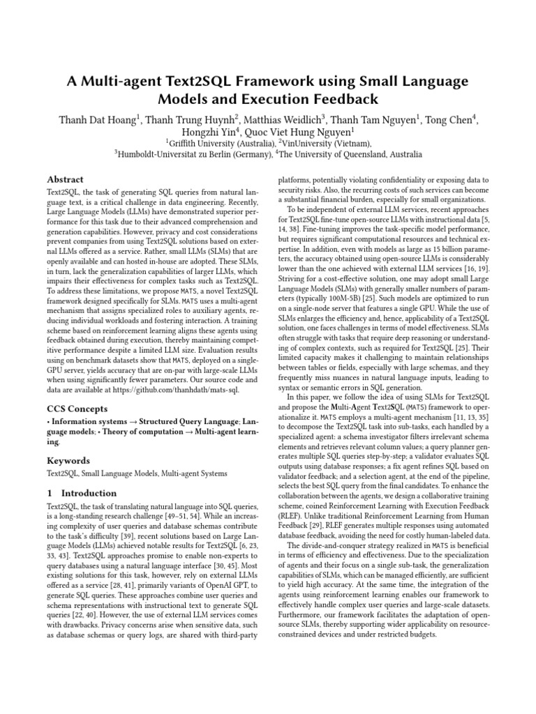 2512.18622v1 | PDF | Databases | Sql