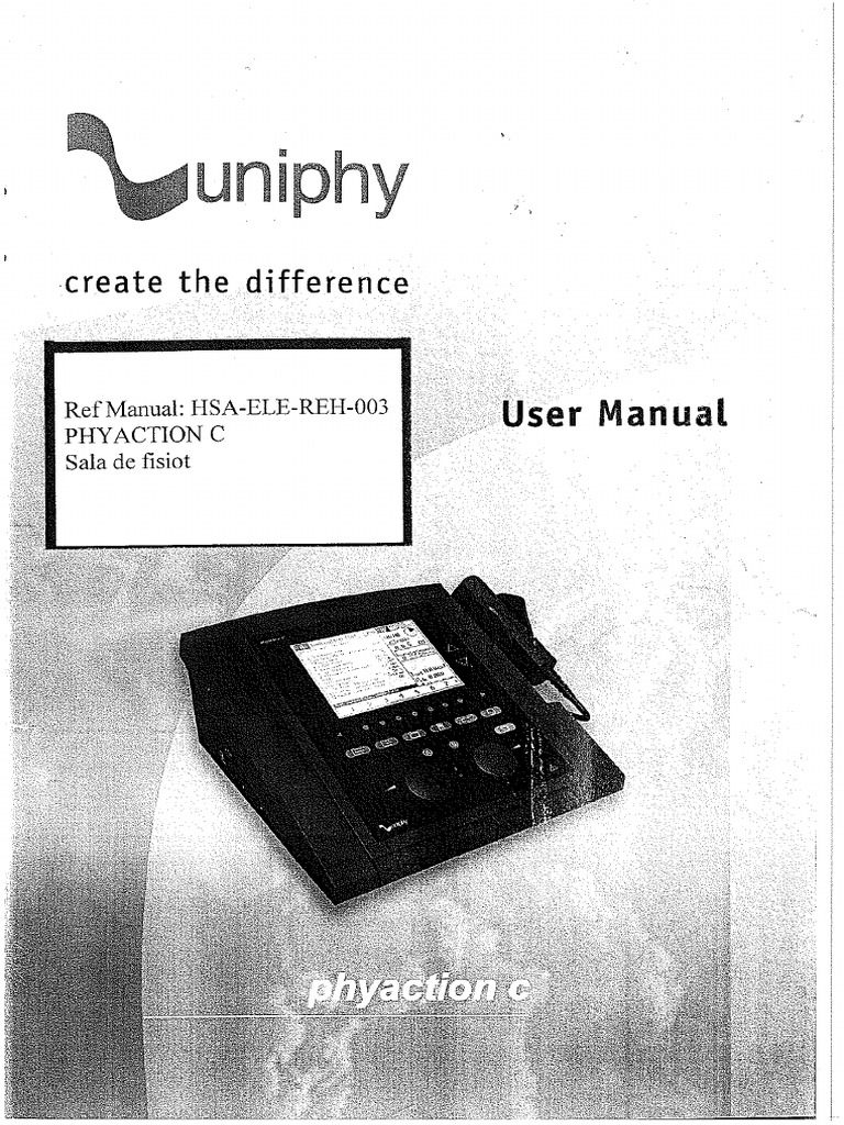 User - Manual - Uniphy Phyaction C | PDF