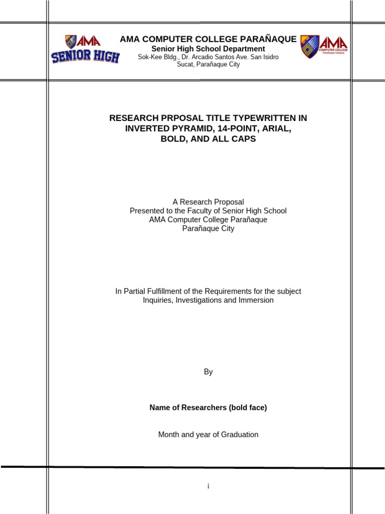 Research Proposal Guidelines for SHS | PDF | Methodology | Statistics