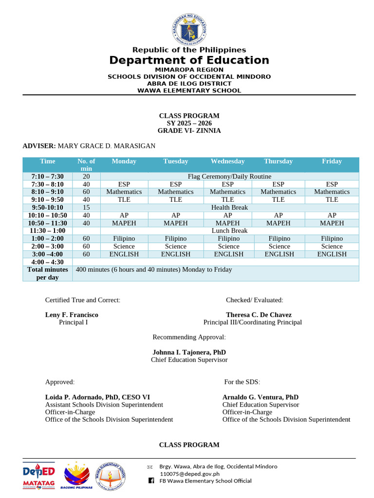 Class Program Grade 4 a b | PDF | Republicanism | Republic