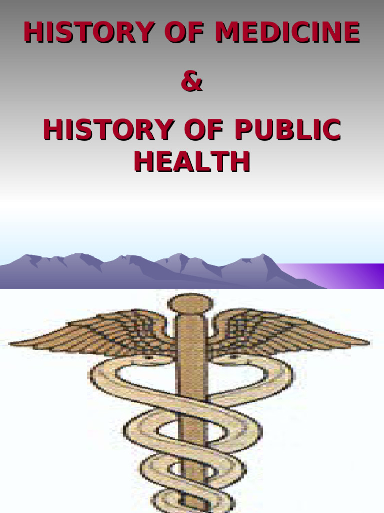 c01 p01 History of Medicine & Public Health | PDF | Public Health ...