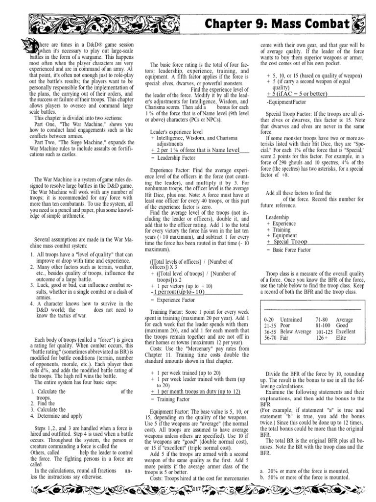 D&D Large-Scale Battle Rules Guide | PDF | Battles | Ambush