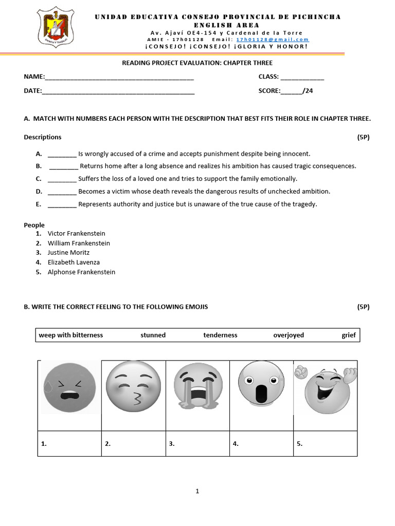 Chapter Three Reading Project Evaluation | PDF