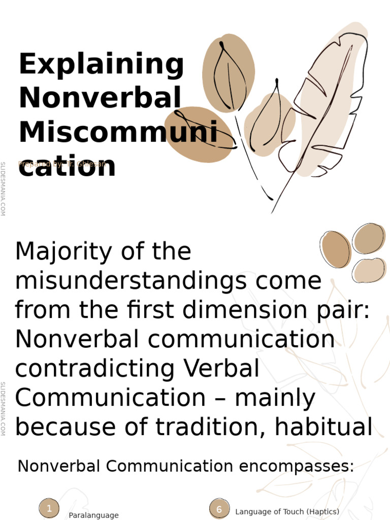 Understanding Nonverbal Communication | PDF | Nonverbal Communication ...