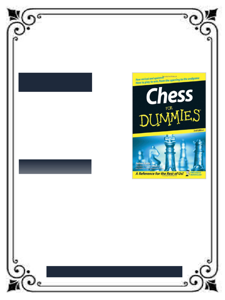 Chess For Dummies 2nd Edition James Eade Ebook Quick Download | PDF | Chess