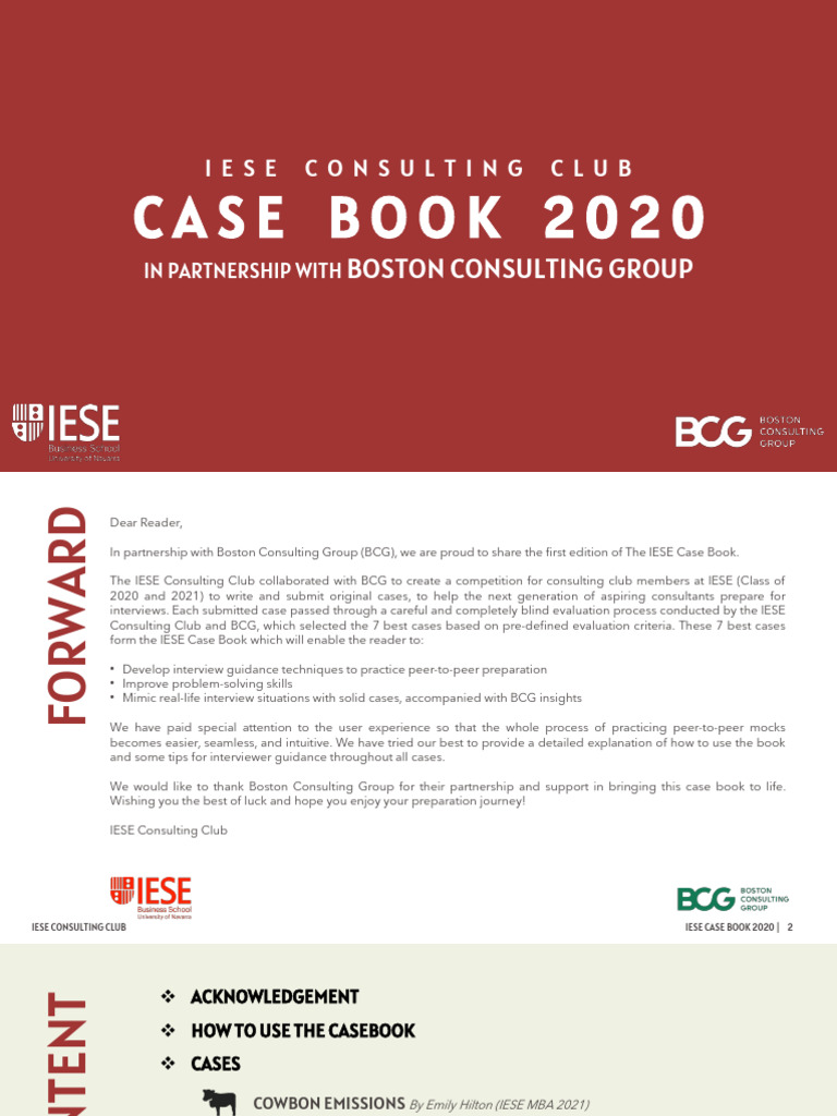 IESE Case Book 2020 for Consulting Prep | PDF | Cattle | Agriculture