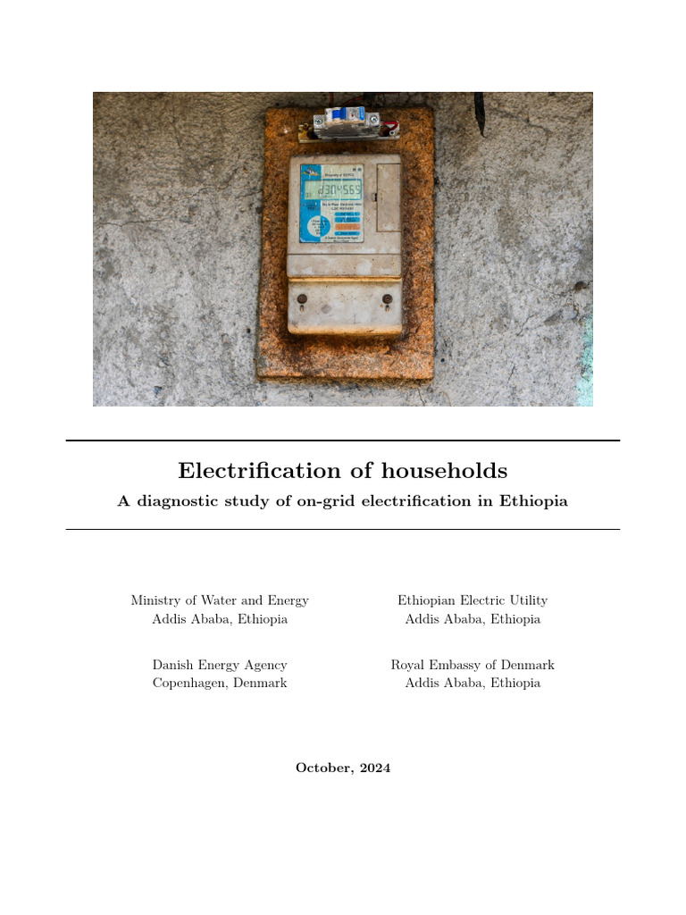 On-Grid Household Electrification in Ethiopia | PDF | Electrical Grid ...