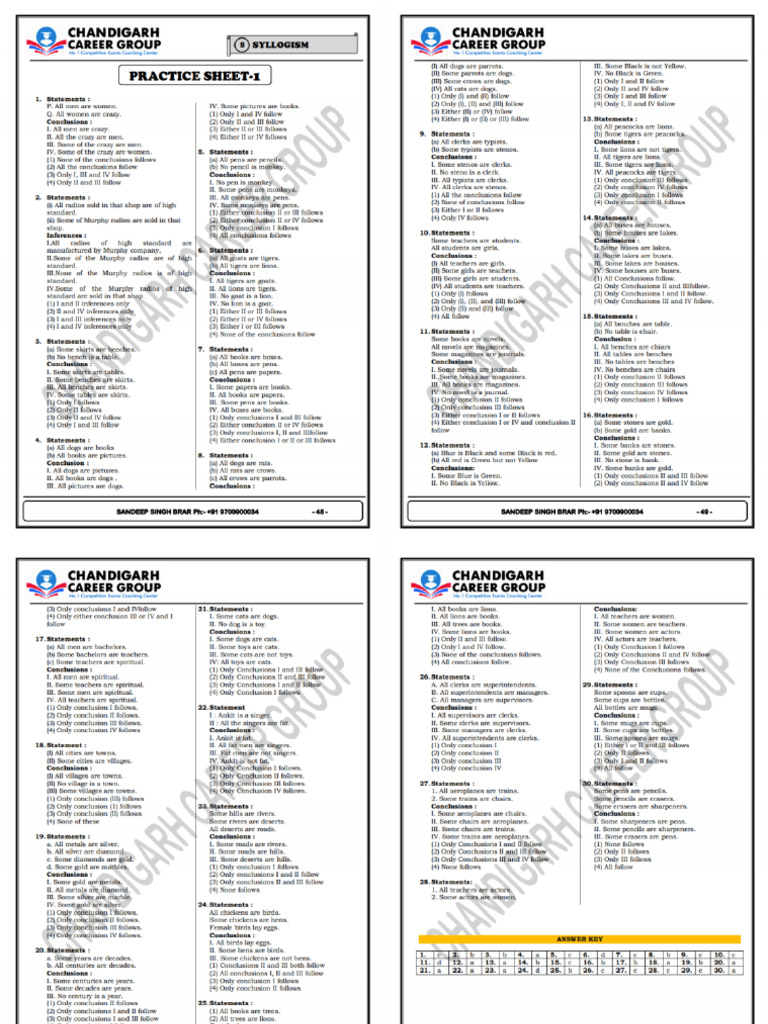 Practice Sheet | PDF