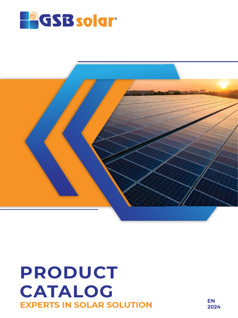 2024 GSB Solar Product Catalog | PDF | Power Inverter | Solar Panel