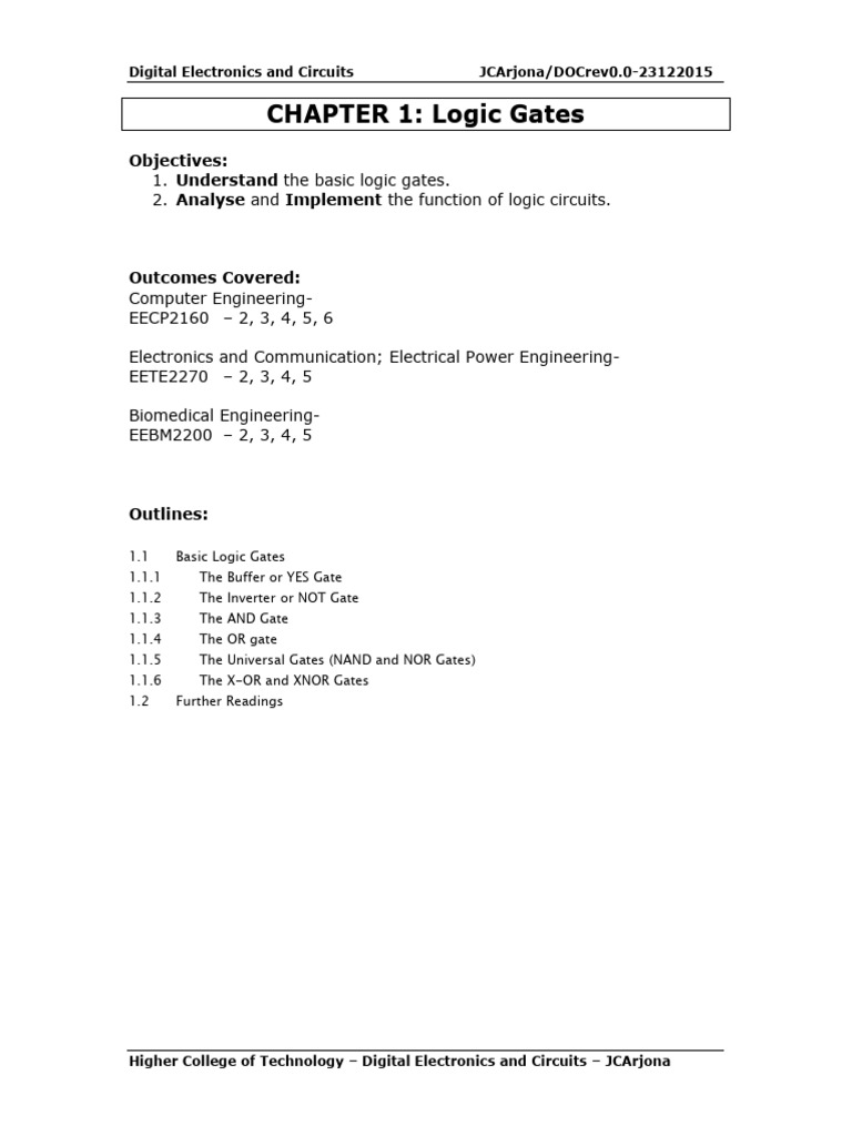 Understanding Basic Logic Gates | PDF | Logic Gate | Digital Electronics