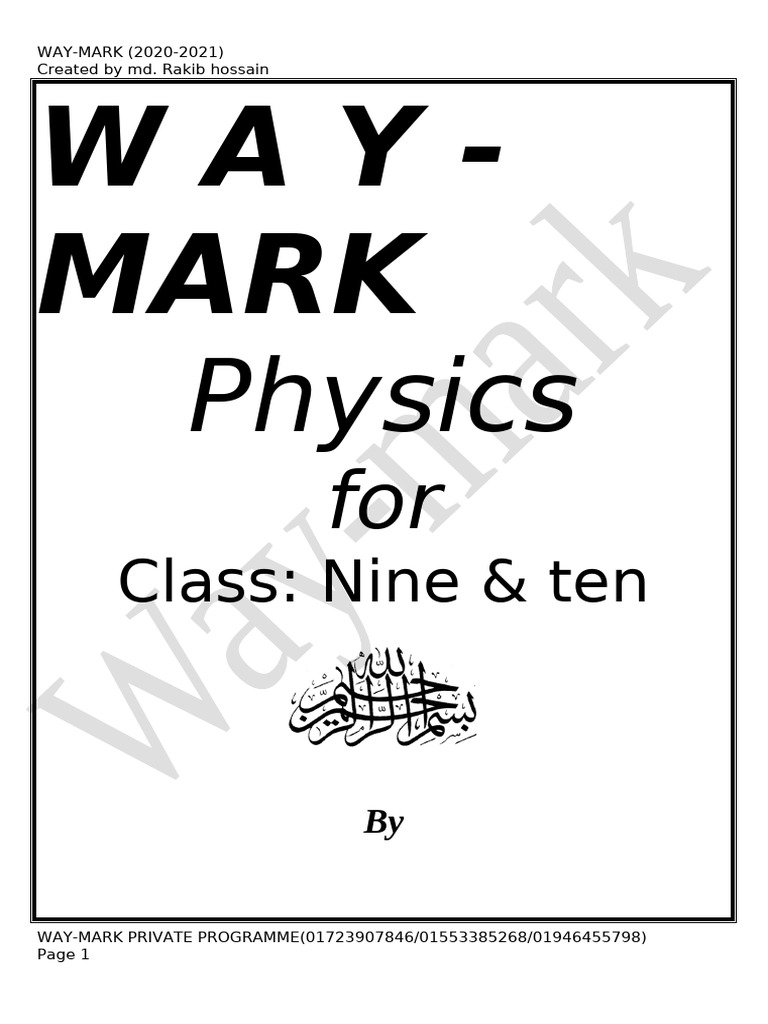 Physics Note..... 6 | PDF
