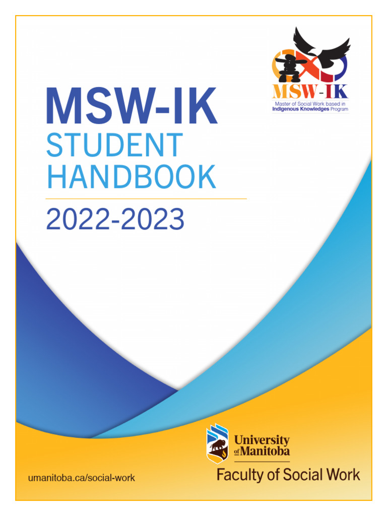 MSW-IK Student Handbook 2022-2023 | PDF | Thesis | Social Work