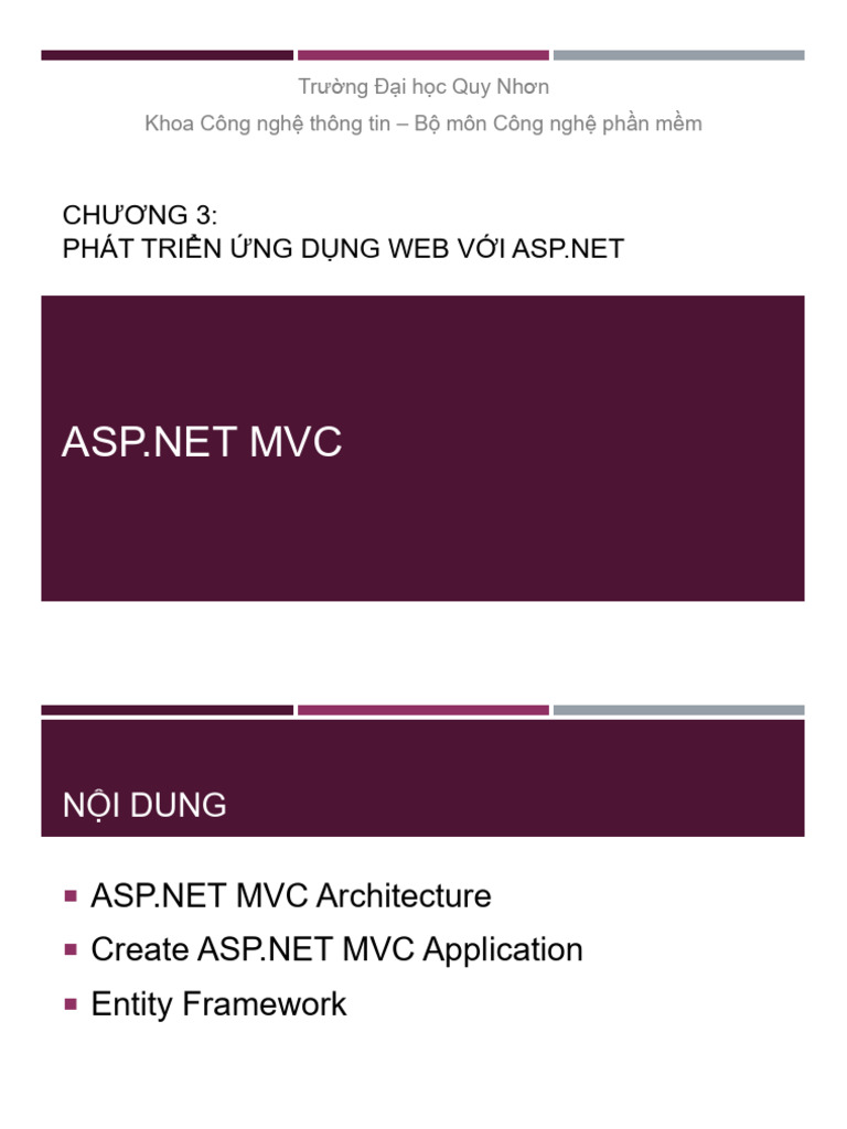 ASP.NET MVC Web Application Development | PDF | Entity Framework ...