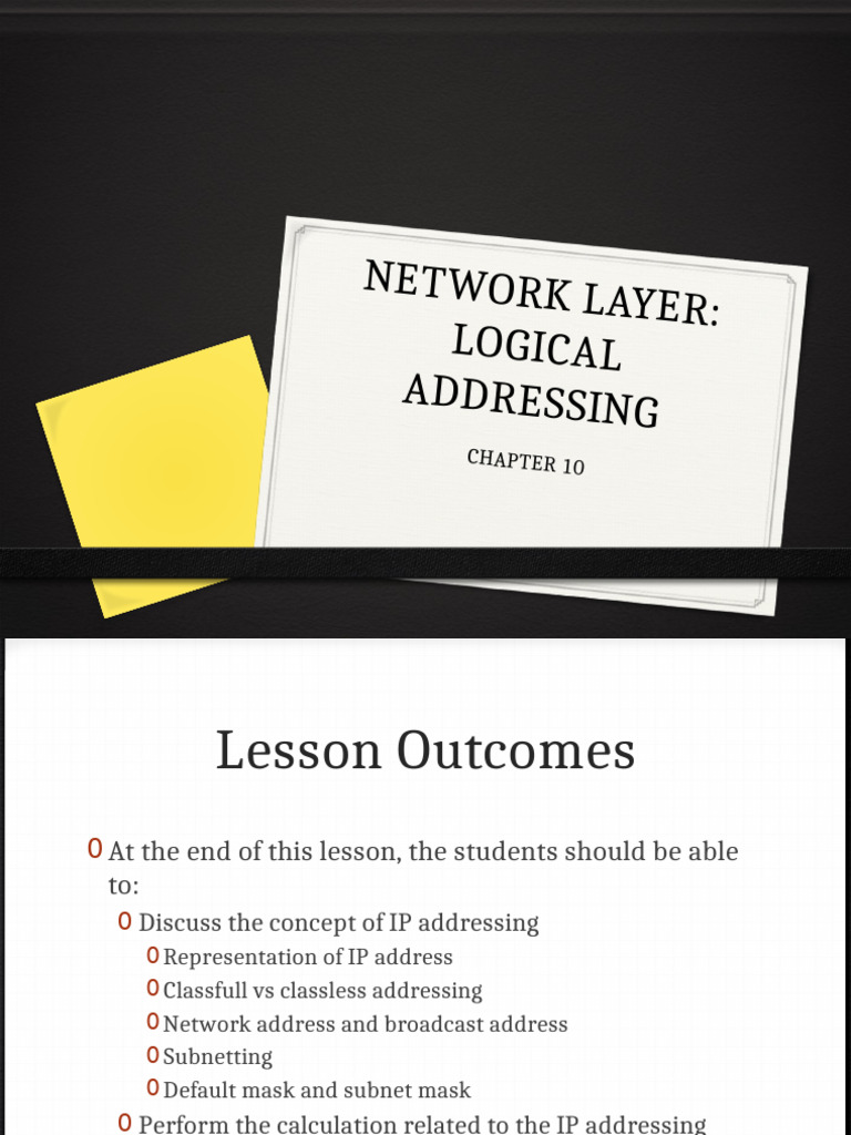 10-Logical Addressing- With Comments | PDF | Ip Address | Computer Network