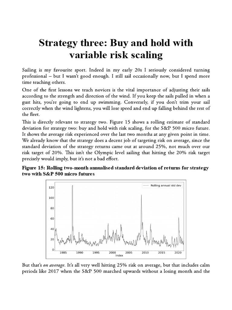 Variable Risk Scaling in S&P 500 Trading | PDF