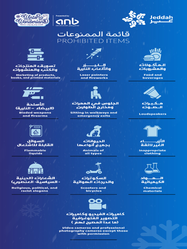Prohibited Items List for Events | PDF