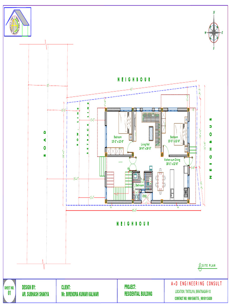 Residential Building Floor Plans | PDF | Bedroom | Bathroom