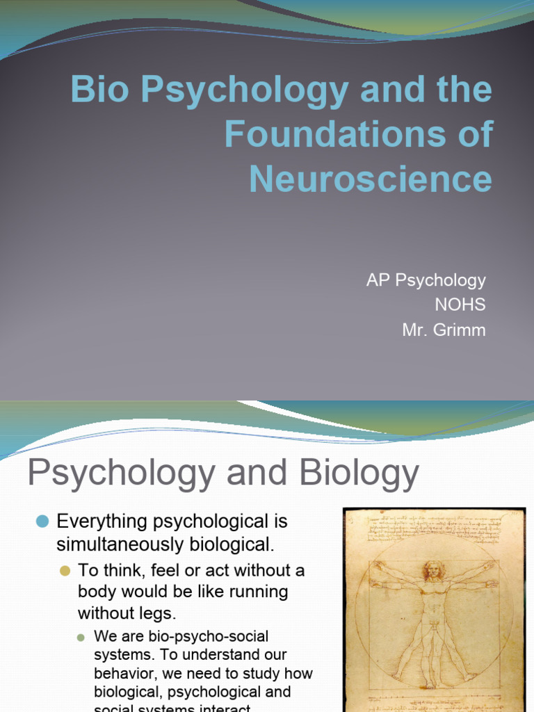 Biopsychology: Brain and Behavior Basics | PDF | Nervous System | Synapse