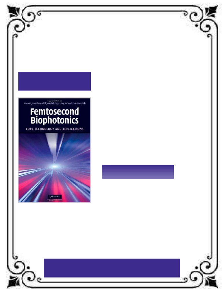 Femtosecond Biophotonics Core Technology and Applications Min Gu ebook ...